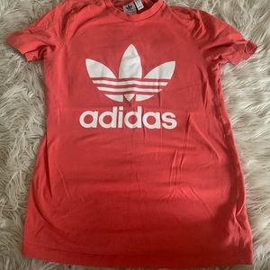 Coral Adidas tee
